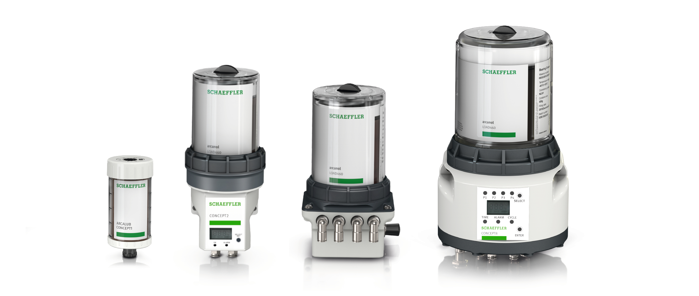 Schaeffler ARCALUB CONCEPT — from a single-point lubricator to multi-point units