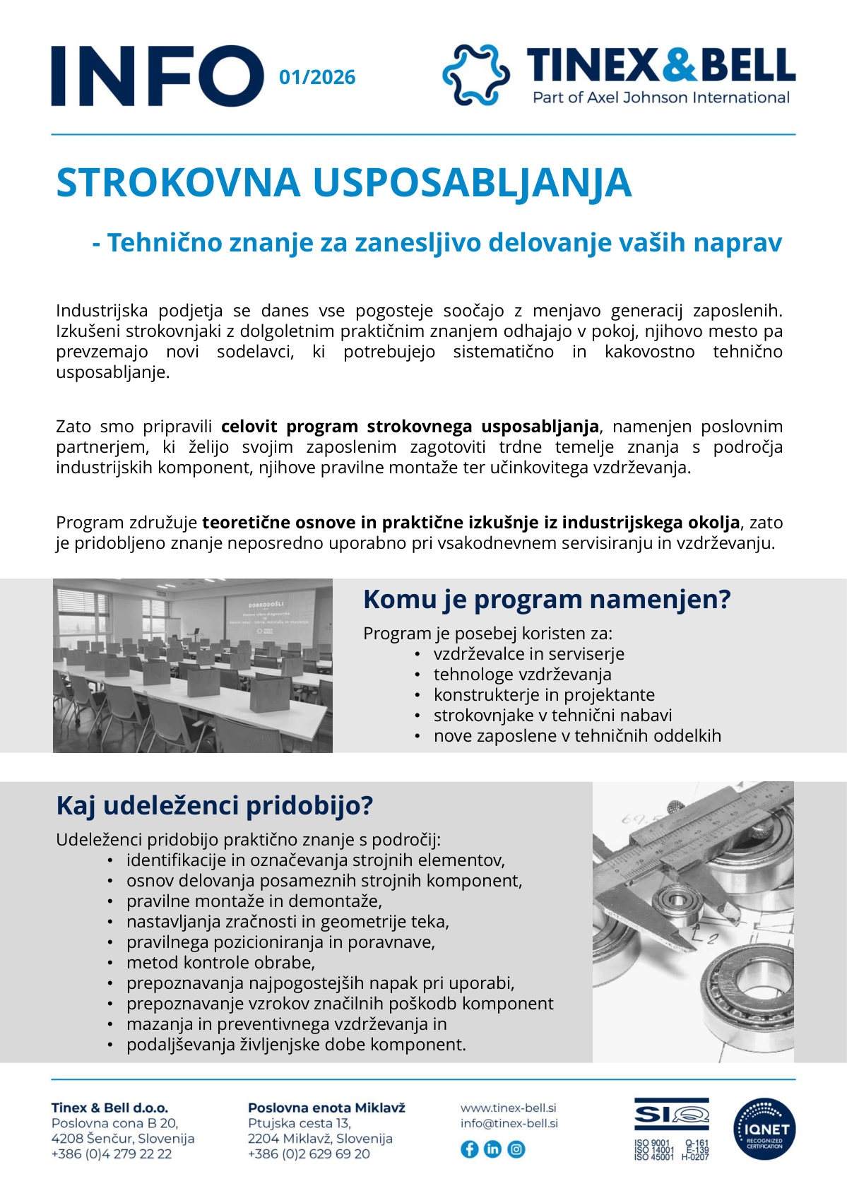 INFO 01/2026 · Technical training